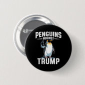 トランプに対してペンギンに抵抗する – ペンギン税Fを作る 缶バッジ (正面&裏面)