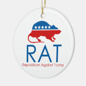 トランプに対して共和党を裏切る セラミックオーナメント (左)