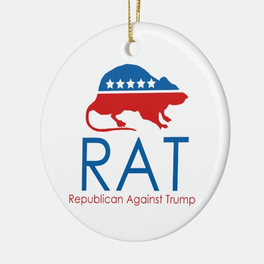 トランプに対して共和党を裏切る セラミックオーナメント (左)