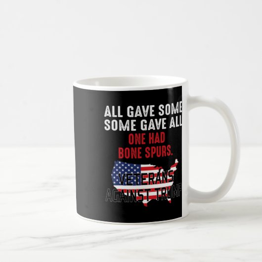 トランプに対するトランプ退役軍人 コーヒーマグカップ (右)