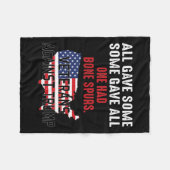 トランプに対するトランプ退役軍人 フリースブランケット (正面(横))