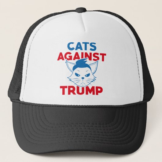 トランプに対するネコ キャップ (正面)
