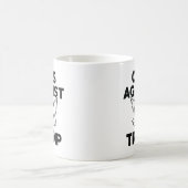 トランプに対するネコ コーヒーマグカップ (中央)