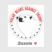 トランプに対するホッキョクグマ シール (シート)