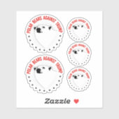 トランプに対するホッキョクグマ シール (シート)