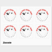 トランプに対するホッキョクグマ スクエアシール (シート)