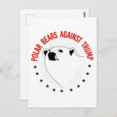 トランプに対するホッキョクグマ ポストカード (正面/裏面)