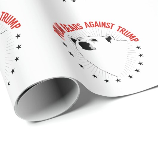 トランプに対するホッキョクグマ ラッピングペーパー (ロールコーナー)