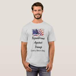 トランプに対する共和党、パーティー前の国 Tシャツ