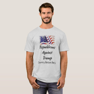 トランプに対する共和党、パーティー前の国 Tシャツ