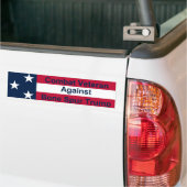 トランプに対する戦闘退役軍人 バンパーステッカー (トラック上)