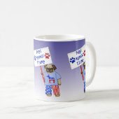 トランプに対する攻撃 コーヒーマグカップ (正面右)