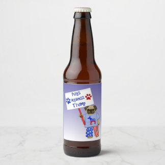 トランプに対する攻撃 ビールラベル