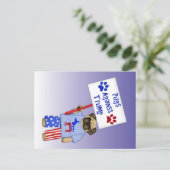 トランプに対する攻撃 ポストカード (スタンド正面)