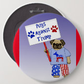 トランプに対する攻撃 缶バッジ (正面&裏面)