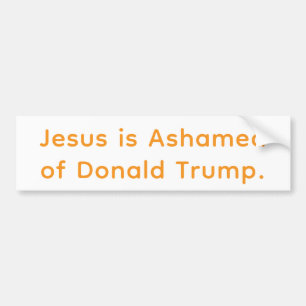 トランプに恥じらうイエス Hankamer Artjunkhaus 面白グッズ バンパーステッカー