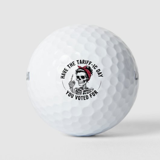 トランプに投票したアンチの日がある ゴルフボール (正面)