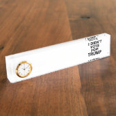 トランプに投票しなかった デスクネームプレート (側面)