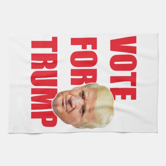 トランプに投票 キッチンタオル (横)