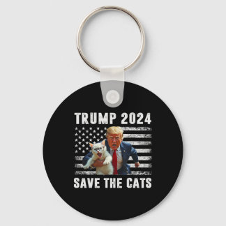 トランプに投票 2025 面白い 猫を救え  キーホルダー