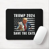 トランプに投票 2025 面白い 猫を救え マウスパッド (マウス)
