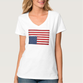 トランプに抗議する逆さまにアメリカの国旗 Tシャツ