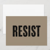 トランプに抗議せよ トランプ反対デモ 反政治的抗議デモ 招待状 (正面/裏面)