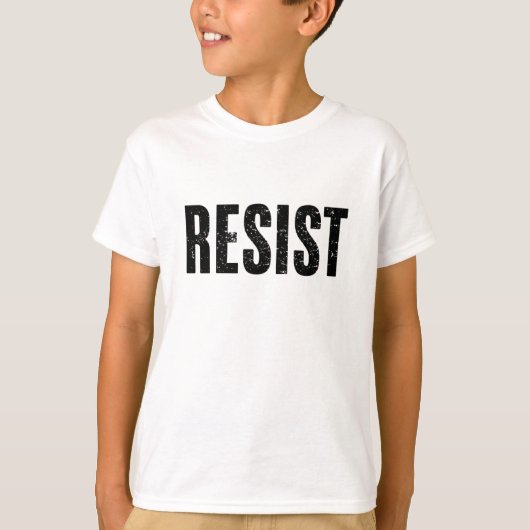 トランプに抵抗せよ トランプ反対デモ 反政治的抗議デモ Tシャツ (正面)
