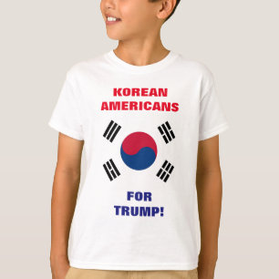 トランプに韓国人アメリカ人! Tシャツ