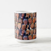 トランプのおもしろい顔 コーヒーマグカップ (中央)