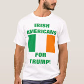 トランプのためのアイルランド系アメリカ人 Tシャツ (正面)