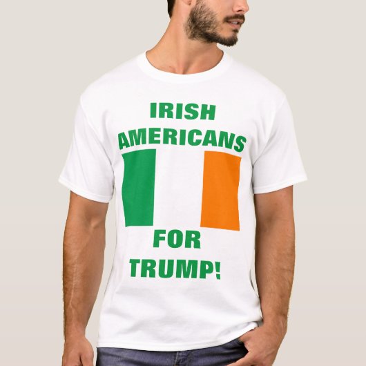 トランプのためのアイルランド系アメリカ人 Tシャツ (正面)