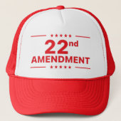トランプのためのアメリカ合衆国憲法修正第22条 キャップ (正面)