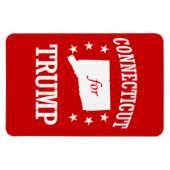 トランプのためのコネチカット マグネット (横)