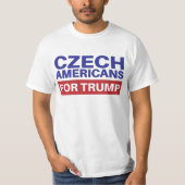 トランプのためのチェコ系アメリカ人 – 選挙2020共和国 Tシャツ (正面)
