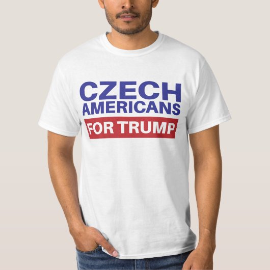 トランプのためのチェコ系アメリカ人 – 選挙2020共和国 Tシャツ (正面)