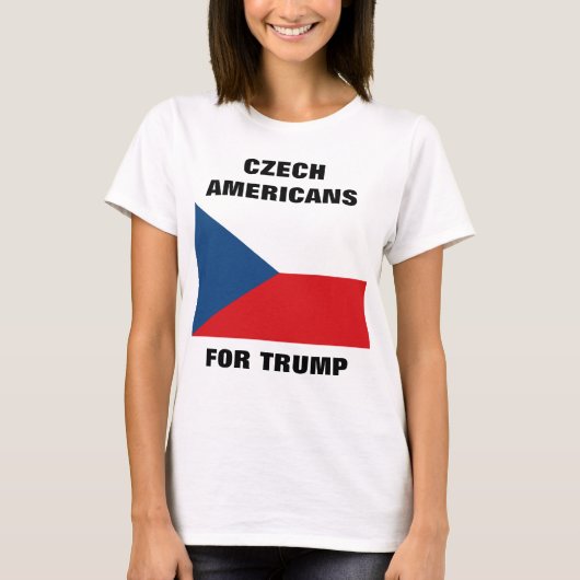 トランプのためのチェコ系アメリカ人 Tシャツ (正面)