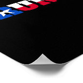 トランプのためのトランプのテキスト ポスター (角)