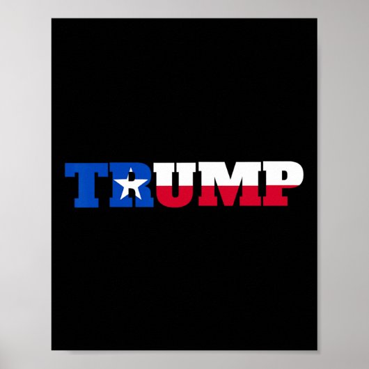 トランプのためのトランプのテキスト ポスター (正面)