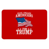 トランプのためのブルーカラーアメリカ人 マグネット (横)