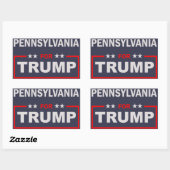 トランプのためのペンシルバニア 長方形シール (シート)
