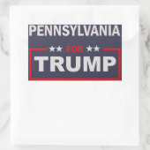 トランプのためのペンシルバニア 長方形シール (バッグ)