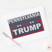 トランプのためのペンシルバニア 長方形シール (封筒)