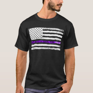 トランプのための薄い紫色のラインセキュリティガード Tシャツ