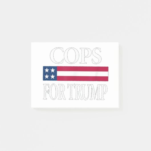 トランプのための警察 ポストイット (正面)