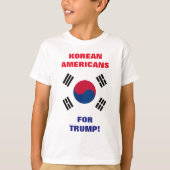 トランプのための韓国系アメリカ人! Tシャツ (正面)