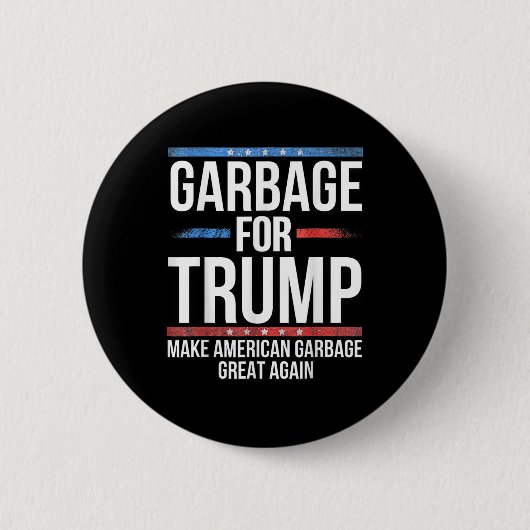 トランプのための_garge アメリカの_gargeを再び偉大に 缶バッジ (正面)