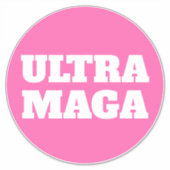 トランプのウルトラマガピンクの女性 シール (正面)