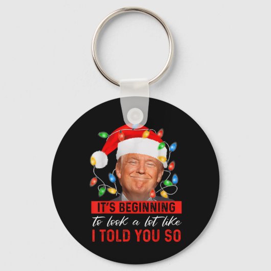 トランプのクリスマスによく似たおもしろい始まり キーホルダー (正面)
