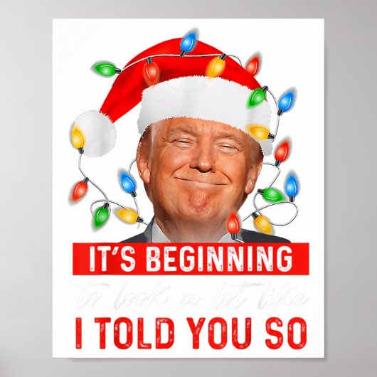 トランプのクリスマスによく似たおもしろい始まり ポスター (正面)